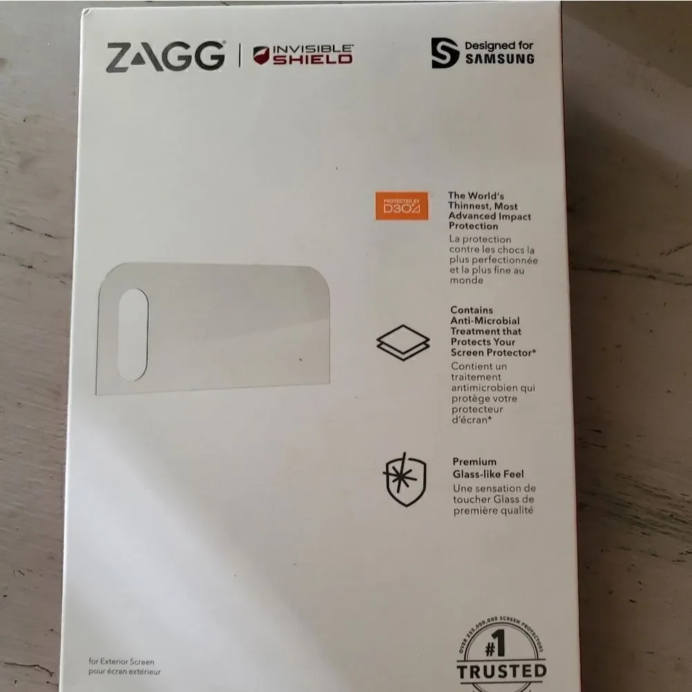 NIB Zagg Invisible Shield cover for Samsung Z Flip 3: screen protector